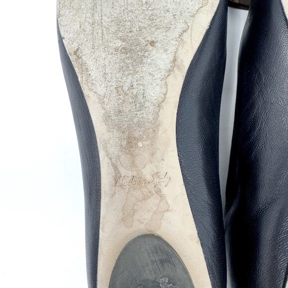 LOUIS VUITTON Popi Brown Leather Ballet Flats with Monogram Bow Size 36 US 6 - Picture 11 of 12